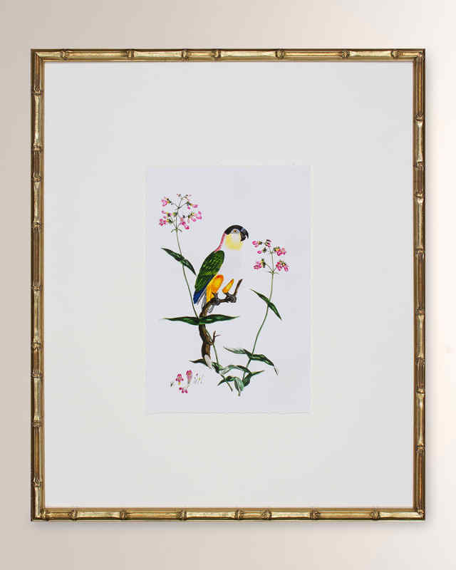 "Bird Habitat IV" Framed Giclee